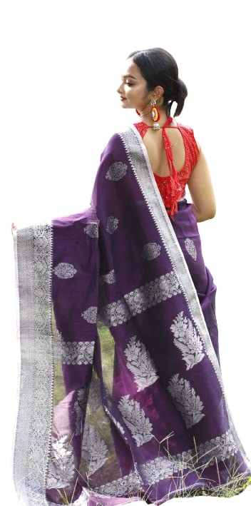 Linen Banarasi Saree